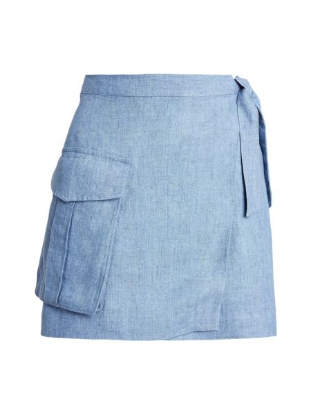 Mini spódniczka Ralph Lauren niebieska