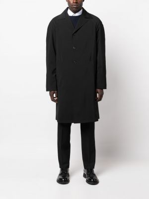 Manteau à boutons Prada noir