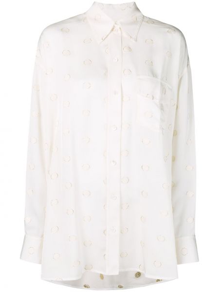 Marškiniai oversize Victoria Beckham balta