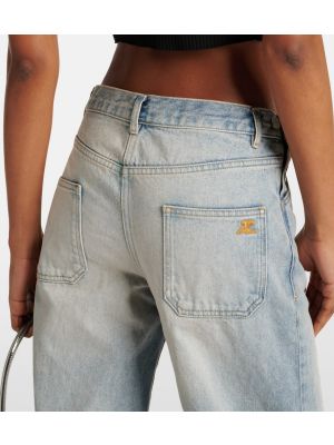 High waist bootcut jeans ausgestellt Courreges