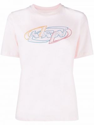 T-shirt z printem Kirin, różowy