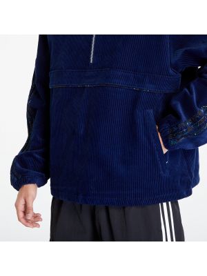 Mikina s kapucí Adidas Originals modrá