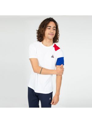 Camiseta manga corta de cuello redondo Le Coq Sportif blanco