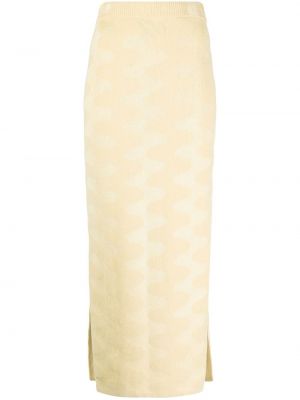 Bavlněné přiléhavé pletená sukně Nanushka