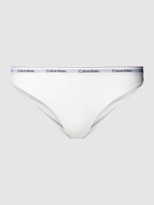 Slipy w jednolitym kolorze Calvin Klein Underwear białe