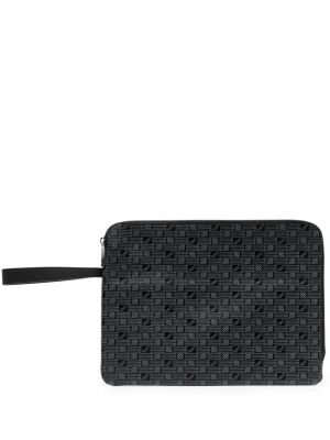 Δερμάτινη τσάντα laptop με σχέδιο Moreau μαύρο