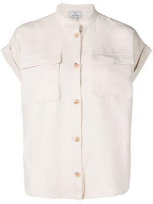Риза с копчета Woolrich бяло