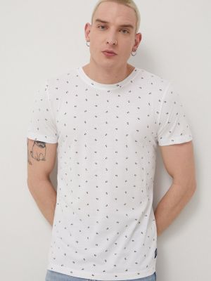 Тениска с дълъг ръкав с принт Tom Tailor бяло