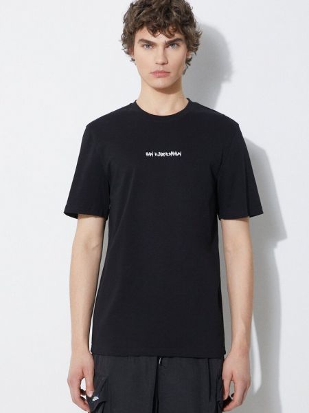 Бавовняна футболка з принтом Han Kjøbenhavn чорна