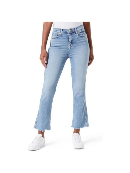 Slim fit high waist skinny jeans 7 For All Mankind blau