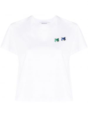 T-shirt a maniche corte Maison Kitsuné bianco