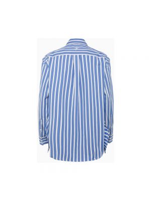 Gestreifter bluse aus baumwoll mit print Jw Anderson blau