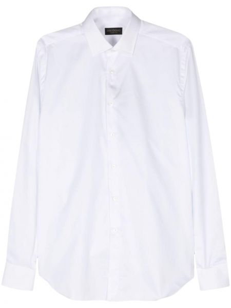 Medvilninė marškiniai Dell'oglio balta