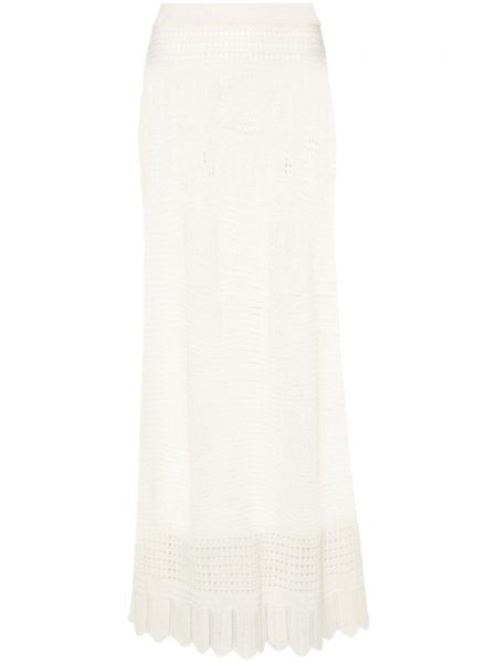 Maksi suknja Semicouture bijela