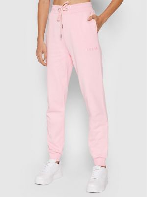 Αθλητικό παντελόνι Guess ροζ