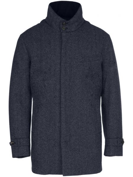 Μάλλινο παλτό κασμίρ Norwegian Wool μπλε