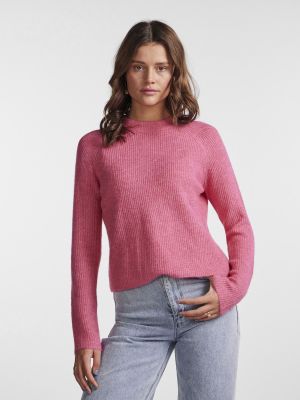 Пуловер Pieces розово