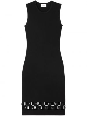 Μίντι φόρεμα St. John μαύρο