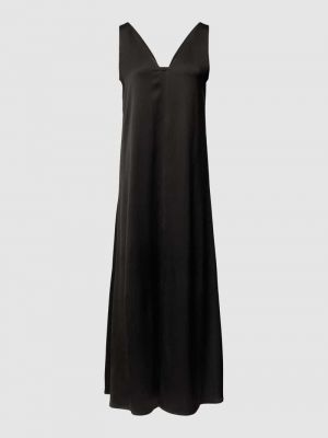 Sukienka długa w jednolitym kolorze Drykorn czarna