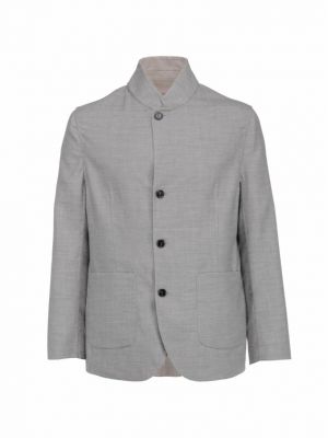Кашемировый пиджак Brunello Cucinelli серый