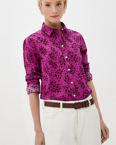Рубашка Gant, фиолетовая
