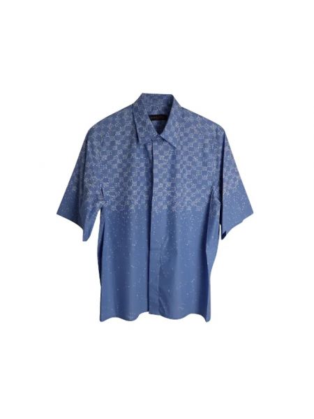 Koszula bawełniana Louis Vuitton Vintage niebieska