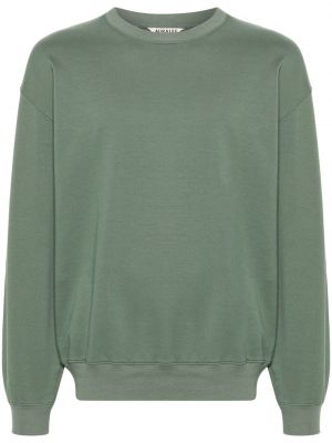 Sweatshirt aus baumwoll mit rundem ausschnitt Auralee grün