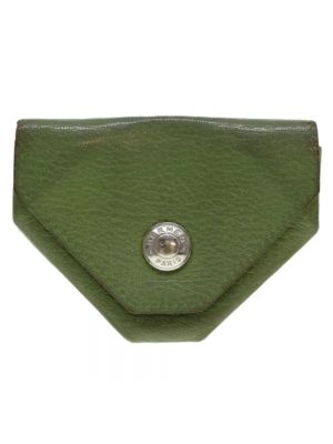 Portfel skórzany Hermès Vintage zielony