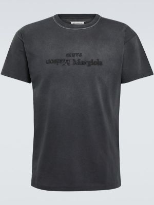 Džerzej bavlnené tričko Maison Margiela čierna