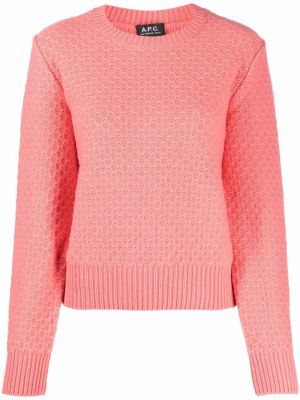 Кашмирен вълнен пуловер A.p.c. розово