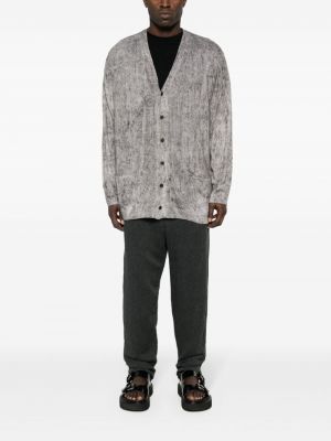 Bavlněné kalhoty Yohji Yamamoto šedé