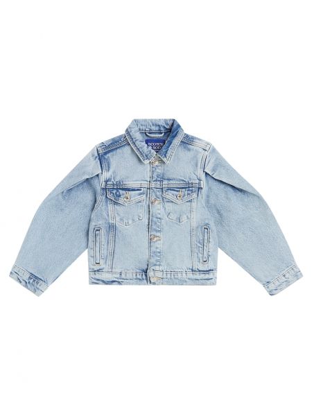 Jeansjacka för tjejer Scotch & Soda Kids blå