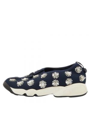 Sneakersy z siateczką Dior Vintage niebieskie
