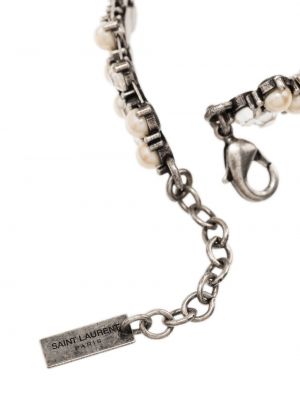 Bracelet avec perles en cristal Saint Laurent