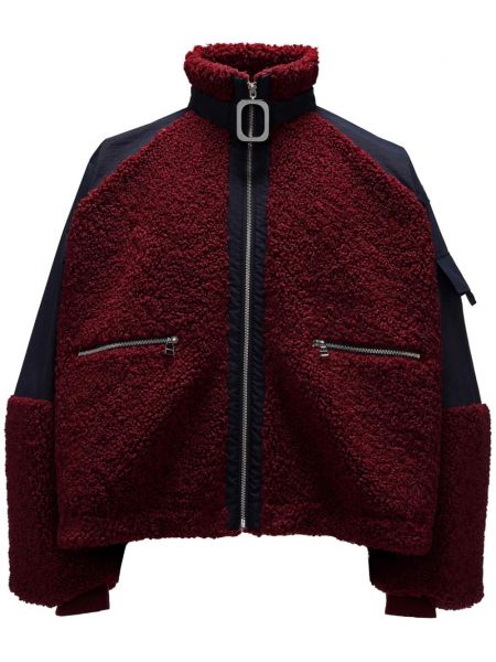 Fleece pitkä takki Jw Anderson punainen