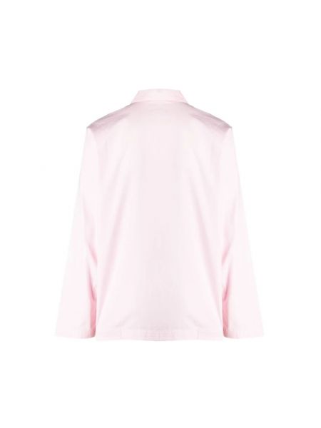 Camisa de algodón Tekla rosa