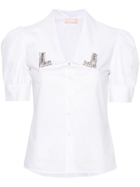 Памучна риза Liu Jo бяло