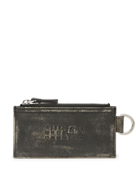 Usnjena denarnica Mm6 Maison Margiela siva