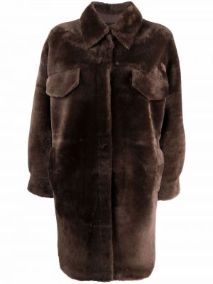 Abrigo reversible Blancha marrón