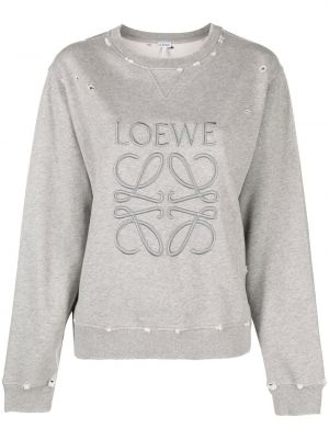 Brodert sweatshirt Loewe grå