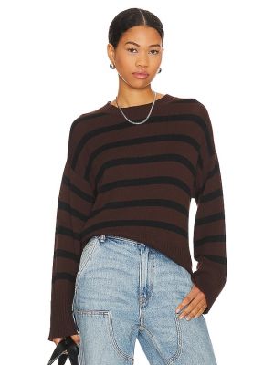 Pullover a righe Central Park West marrone