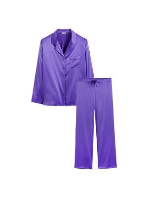 Pijama de raso La Redoute Collections violeta