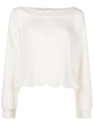 Плисирана блуза Neriage бяло