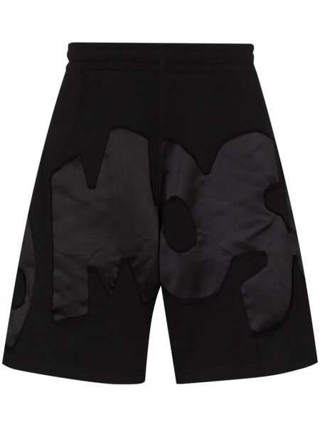Pantalones cortos deportivos con apliques Moschino negro