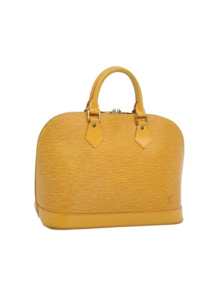 Torba skórzana Louis Vuitton Vintage żółta