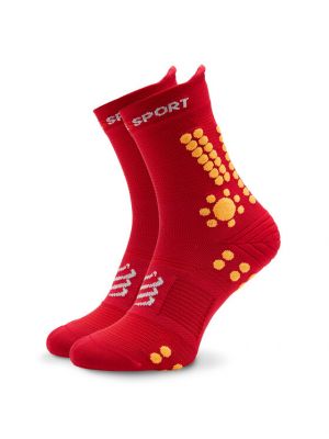 Ψηλές κάλτσες Compressport κόκκινο