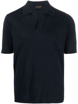 Medvilninis polo marškinėliai Dell'oglio mėlyna