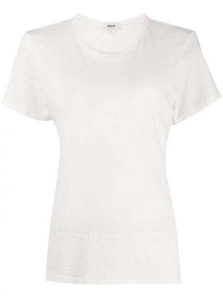 Camiseta de cuello redondo Agolde blanco