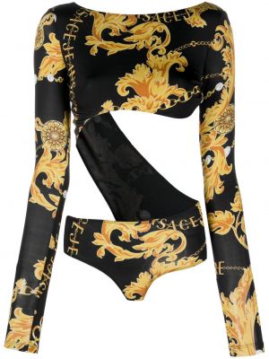 Body con stampa Versace Jeans Couture