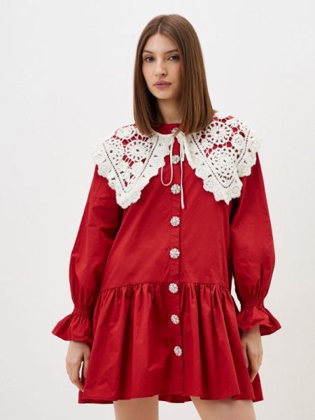 Платье-рубашка Sister Jane красное